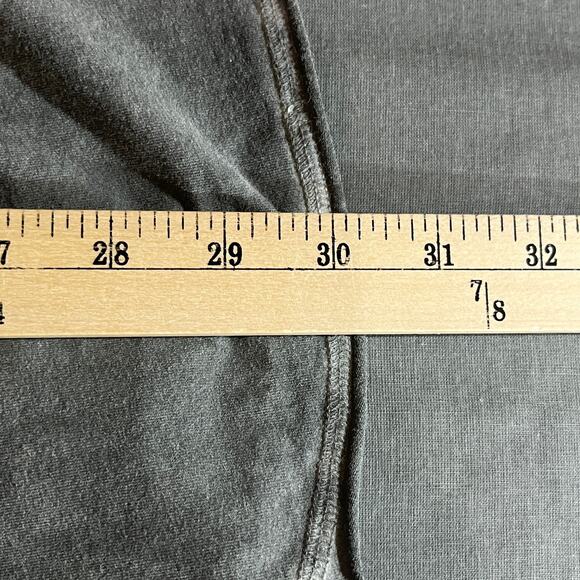 Soft Surroundings Tunic Top Womens Medium Gray Embroidered Long Sleeve Boho‎ - Picture 7 of 8